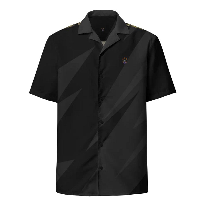 Black Blessed by God Designer Logo in Back Button-up Shirt product image (1)