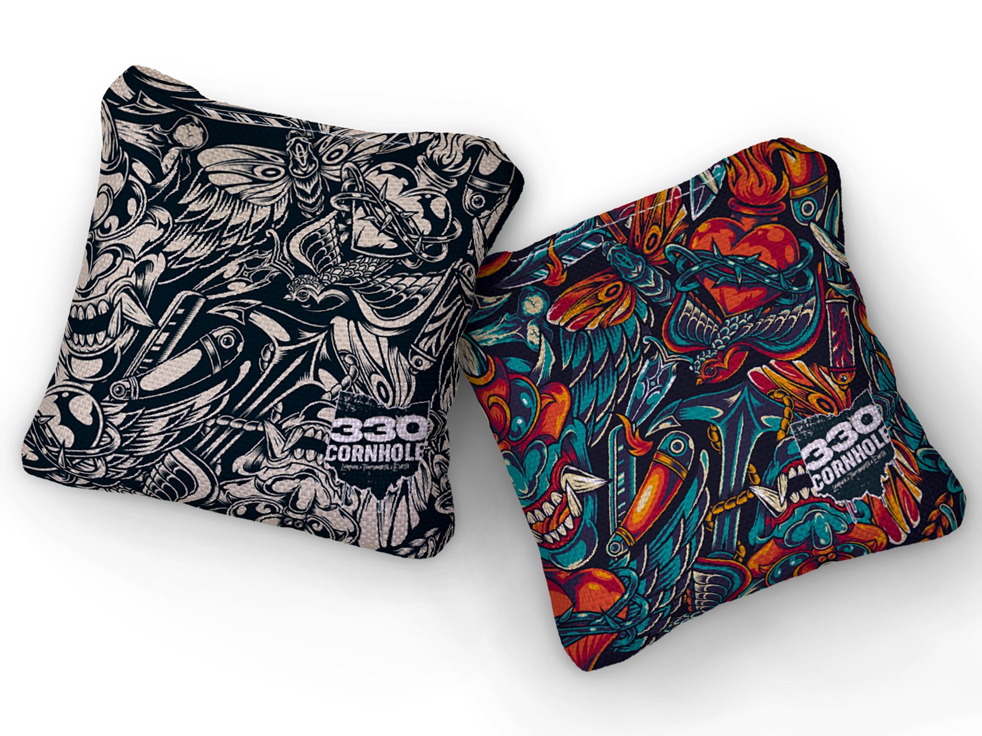 330 Cornhole Tattoo Premium All Weather Cornhole Bags QTY 8 product image (1)