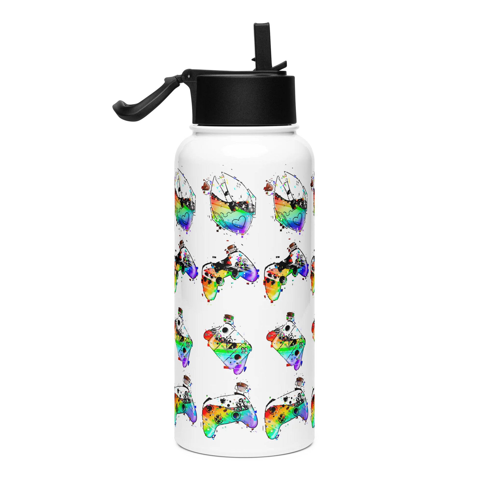 Glitched Gaming Controllers Waterbottle product image (4)
