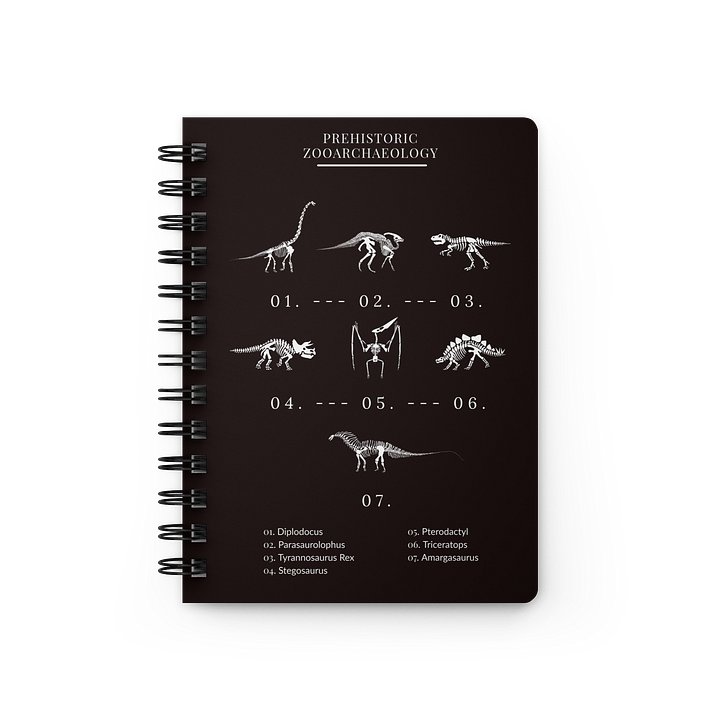 Prehistoric Notes Notebook product image (1)