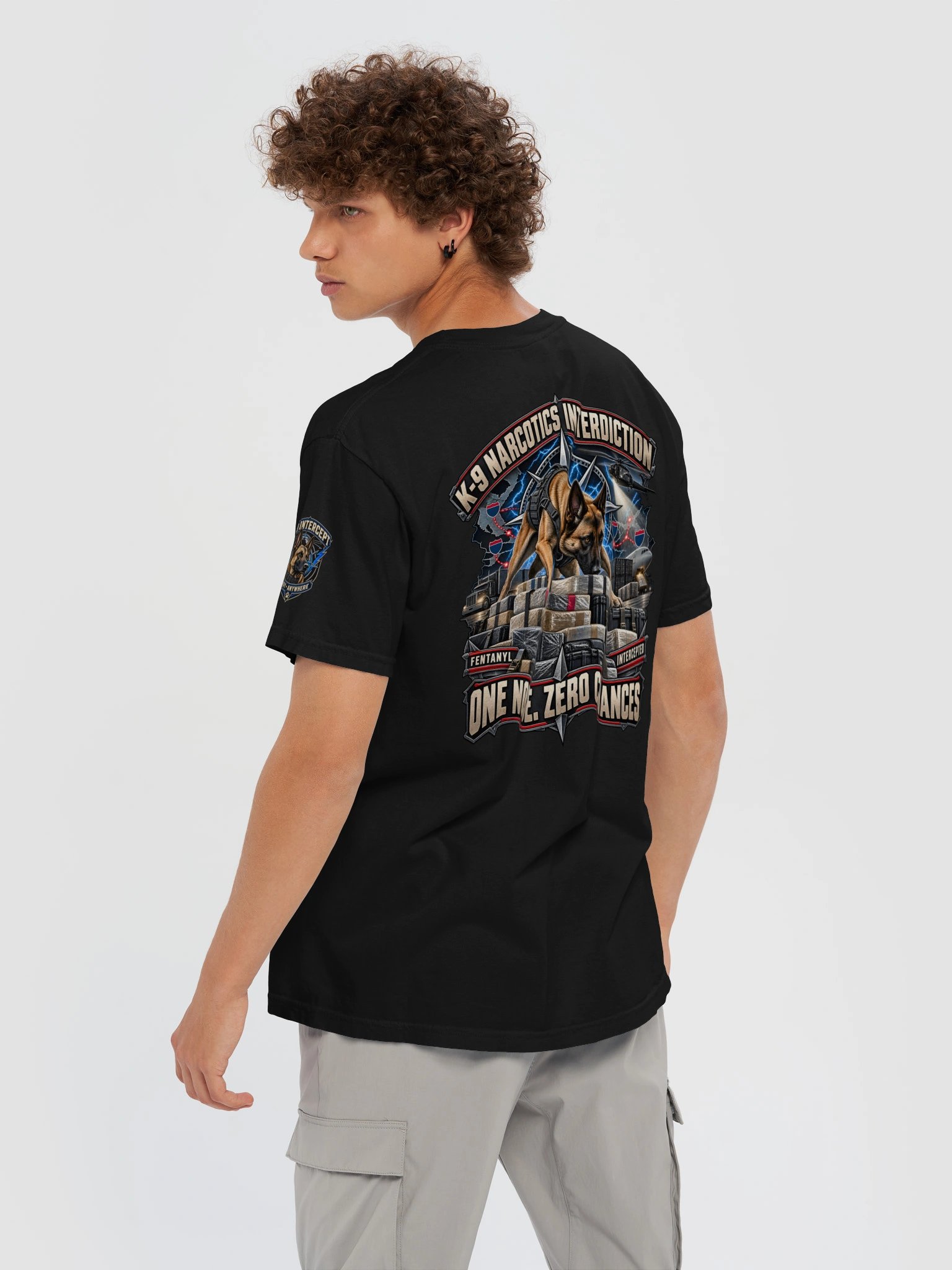 K9 Narcotics Shirt — One Nose, Zero Chances Tactical Unit Tee | Flat Out Broken™ product image (7)