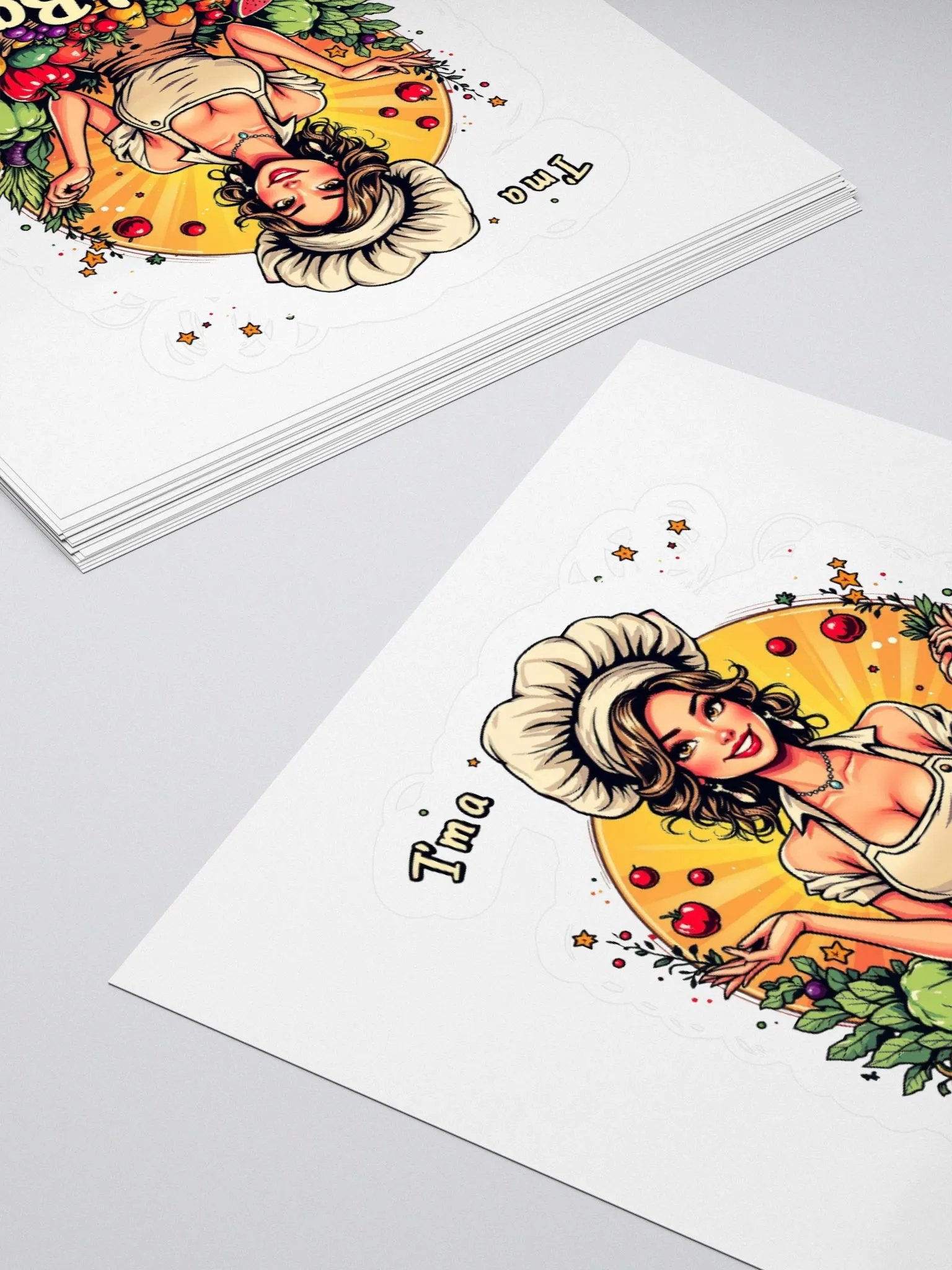 Food Babe Bella Style Kiss Cut Stickers product image (12)