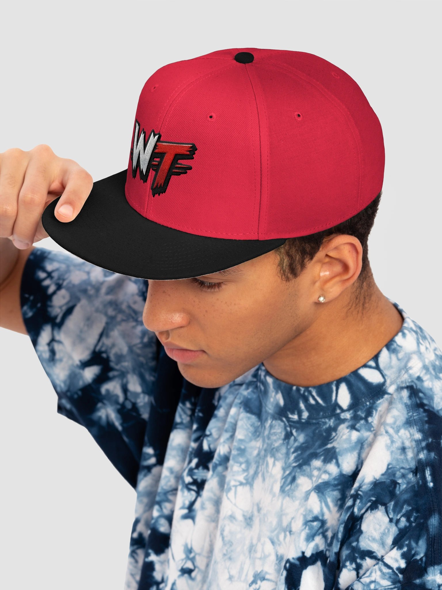 WrestleTapes Red/Black Hat product image (7)