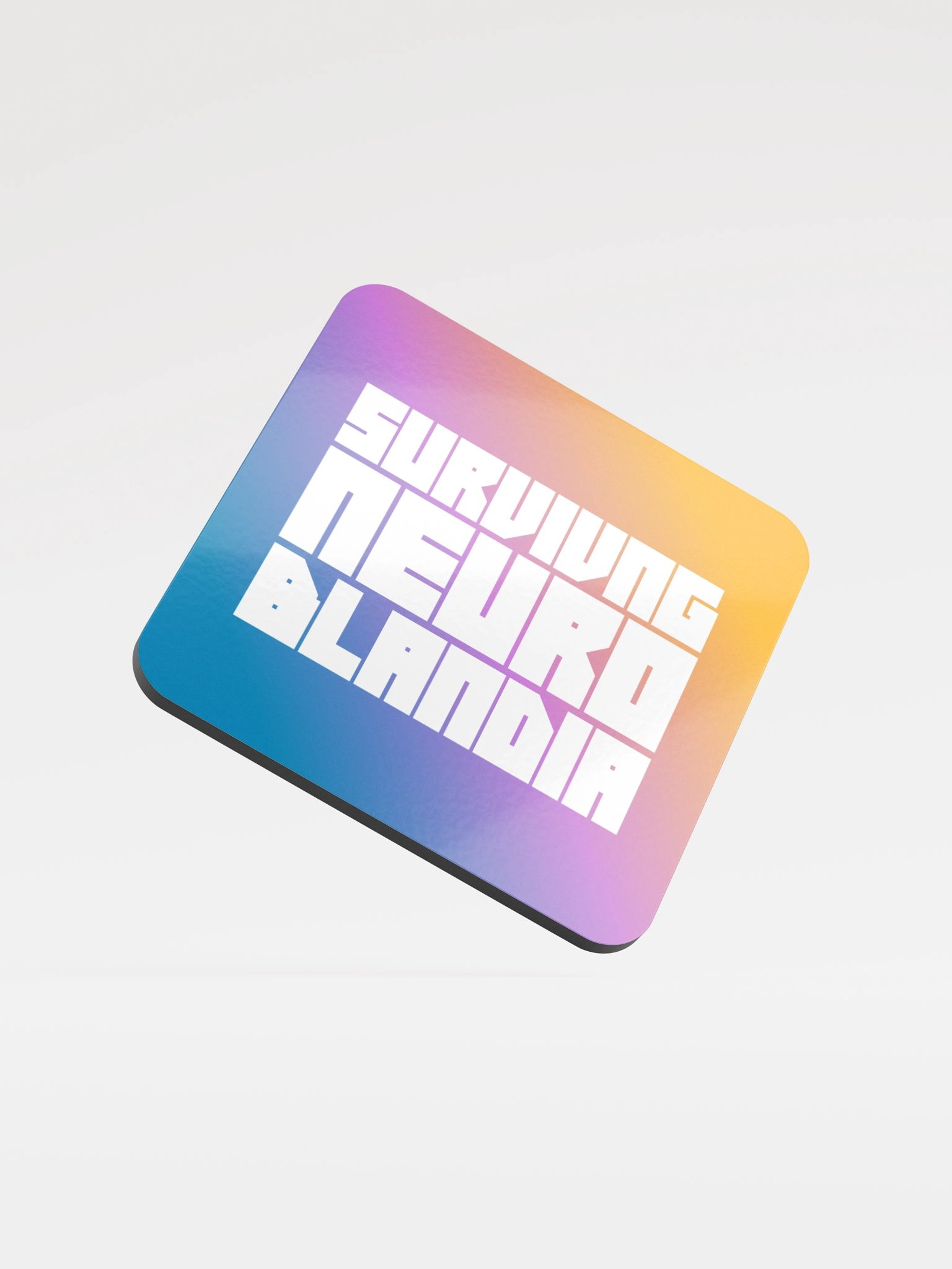 Surviving Neuroblandia Glossed Cork Coaster product image (1)