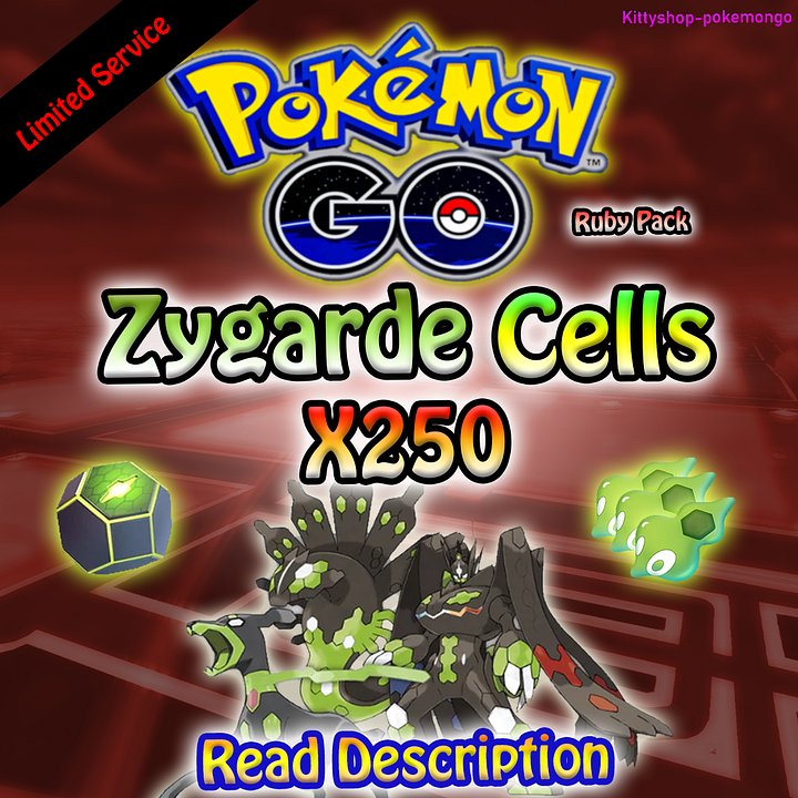 🟢Pokémon Go! - Zygarde Cells x250 (Ruby Pack) 100% Safe - Limited Offer✅ product image (1)