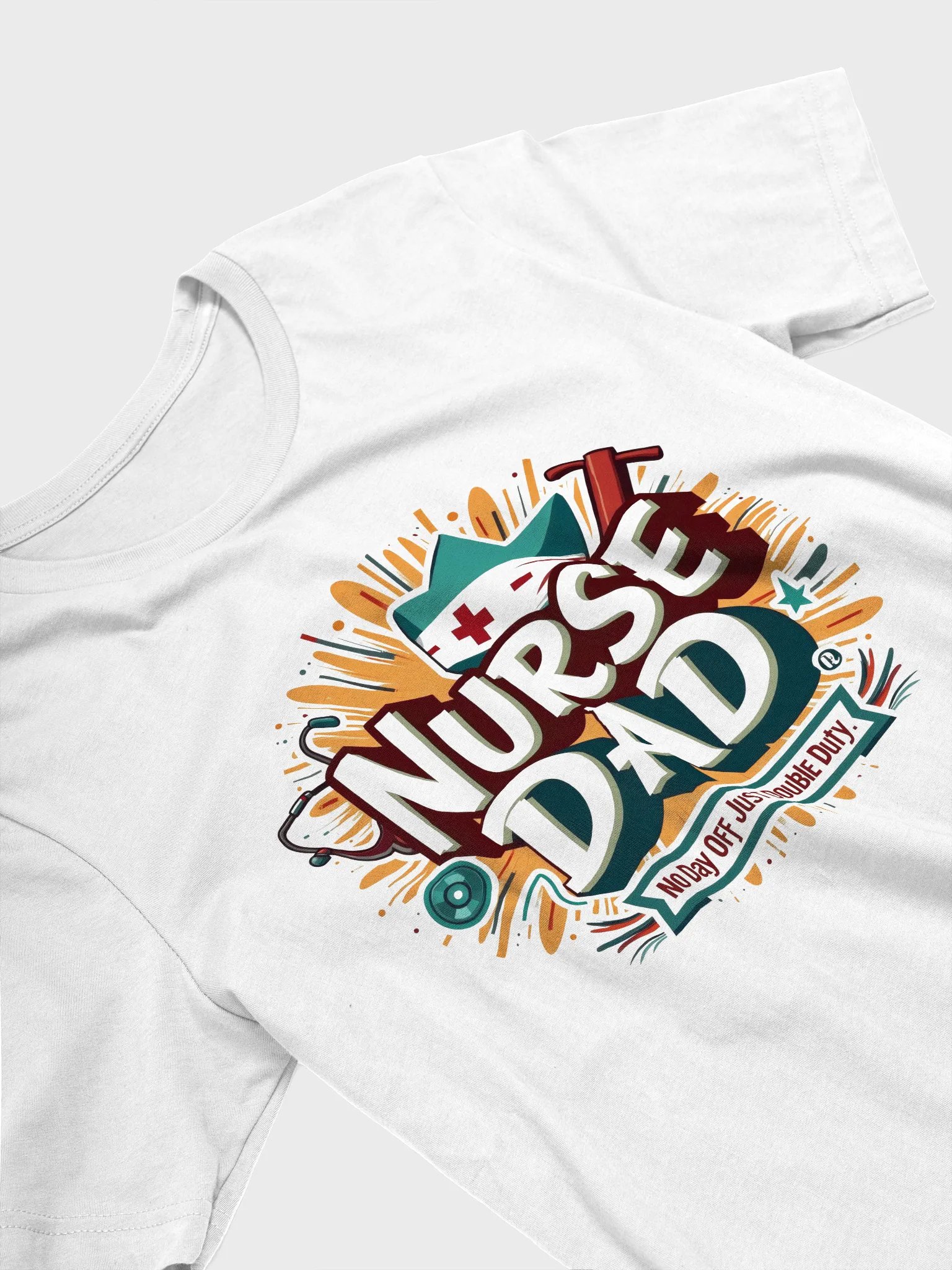 Double Duty Nurse Dad T-Shirt product image (23)