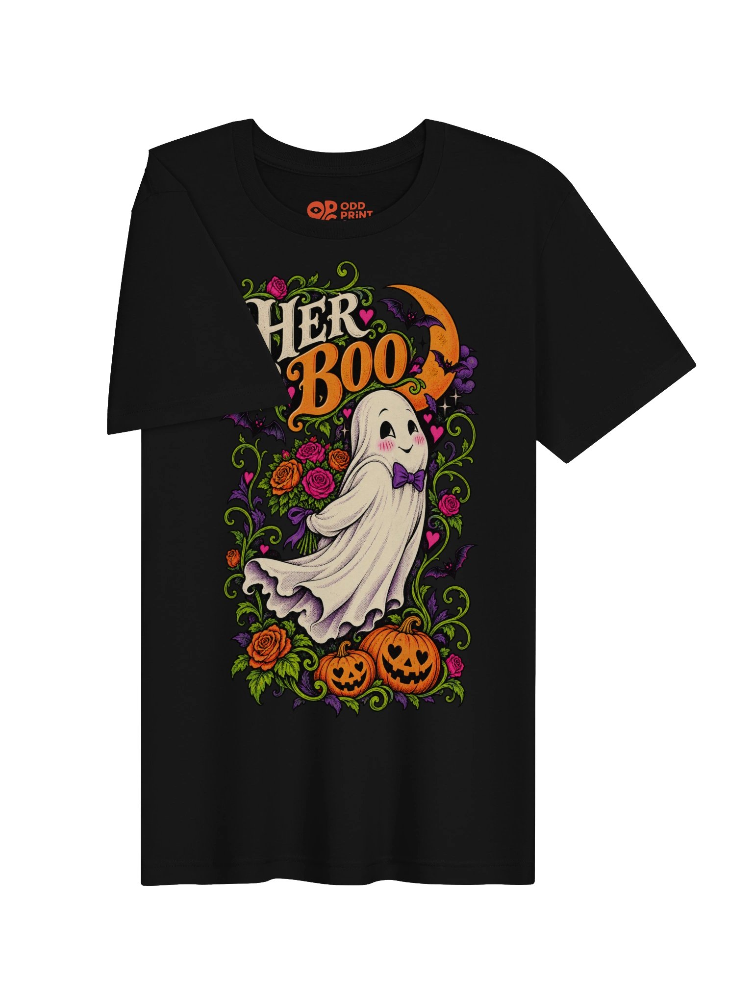 Couples Halloween T-Shirt – Her Boo Ghost product image (7)