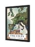 The Celts - 350 BCE - Framed Map