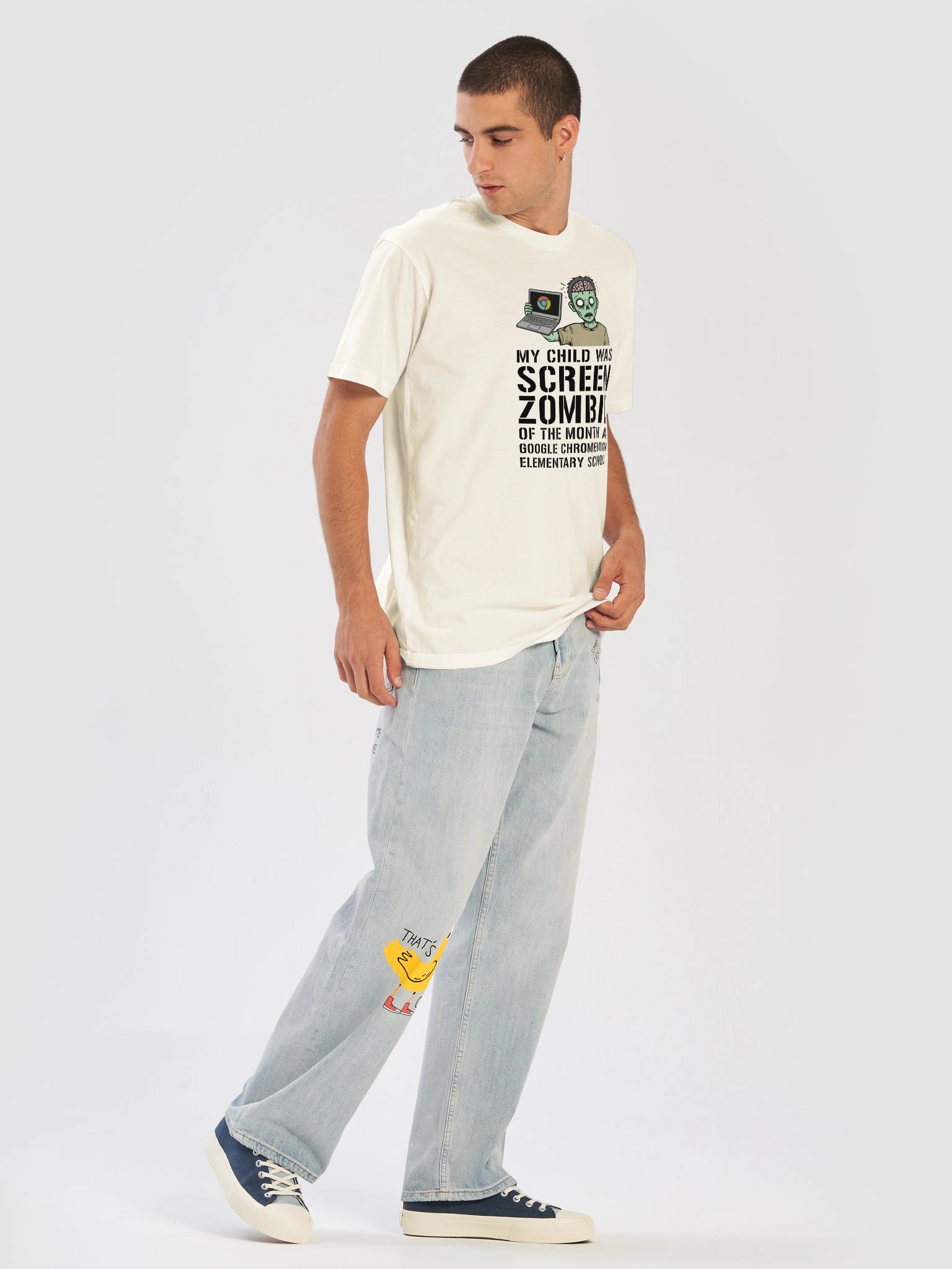 Chromebook Screen Zombie Shirt product image (5)