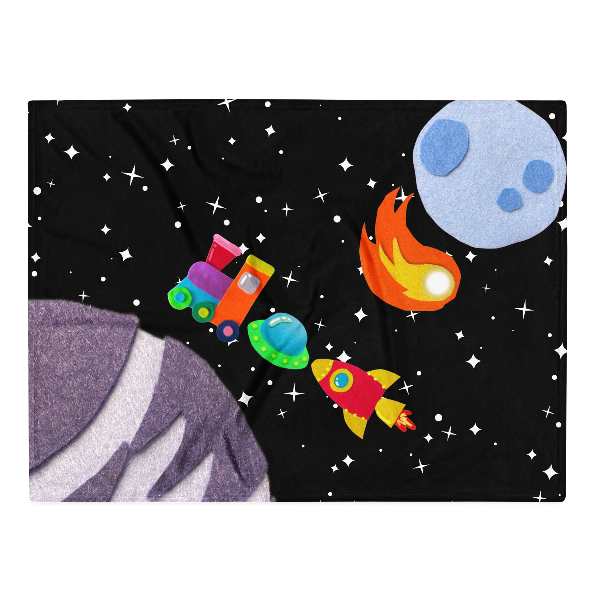 SPACE Train Blankie product image (1)