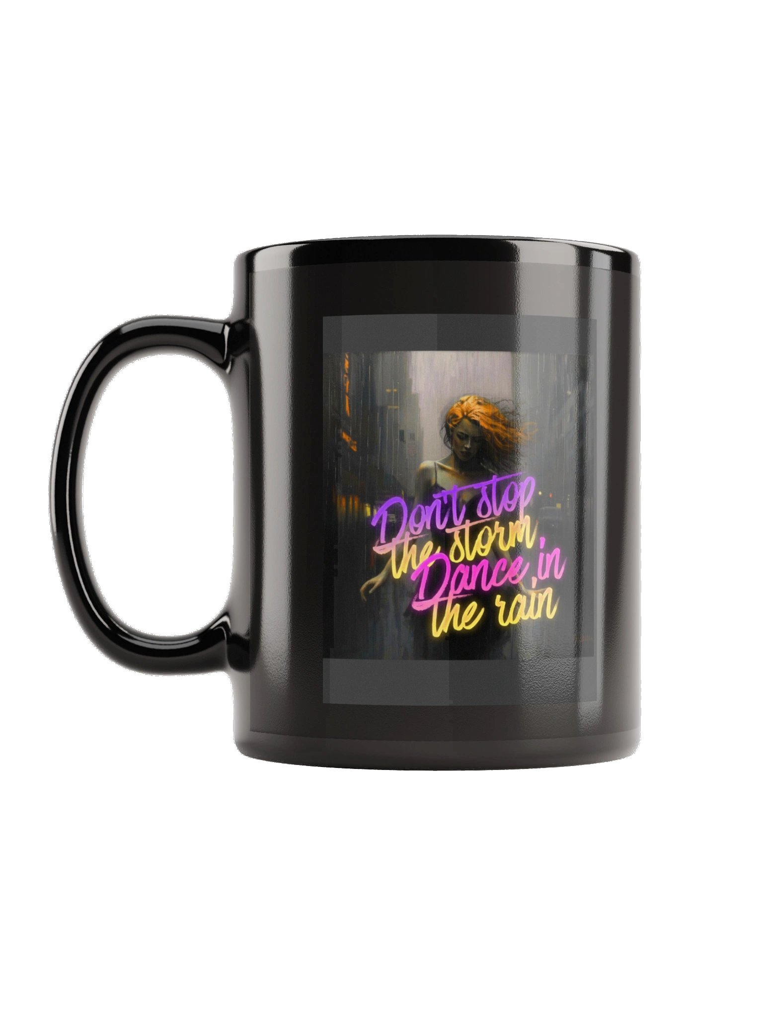 Mind Matter- Dance in the Rain -mug, black product image (1)