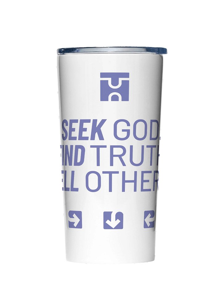 SEEK. FIND. TELL. Travel Mug White product image (1)