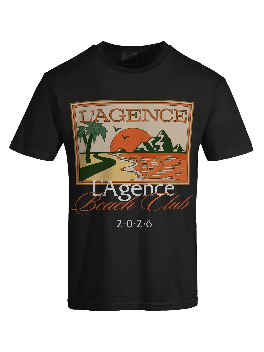 L'Agence Beach Club T-Shirt - Black 2026 product image (5)