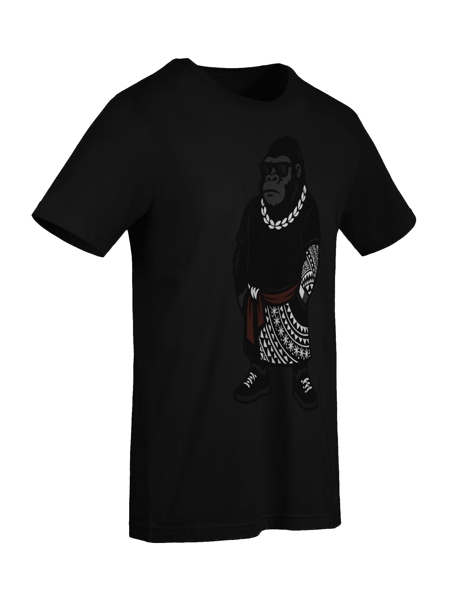 Samoan Gorilla T-Shirt – Urban Tribal Lava Lava Streetwear Design | Polynesian Island Culture Tee by ASP Apparel product image (9)
