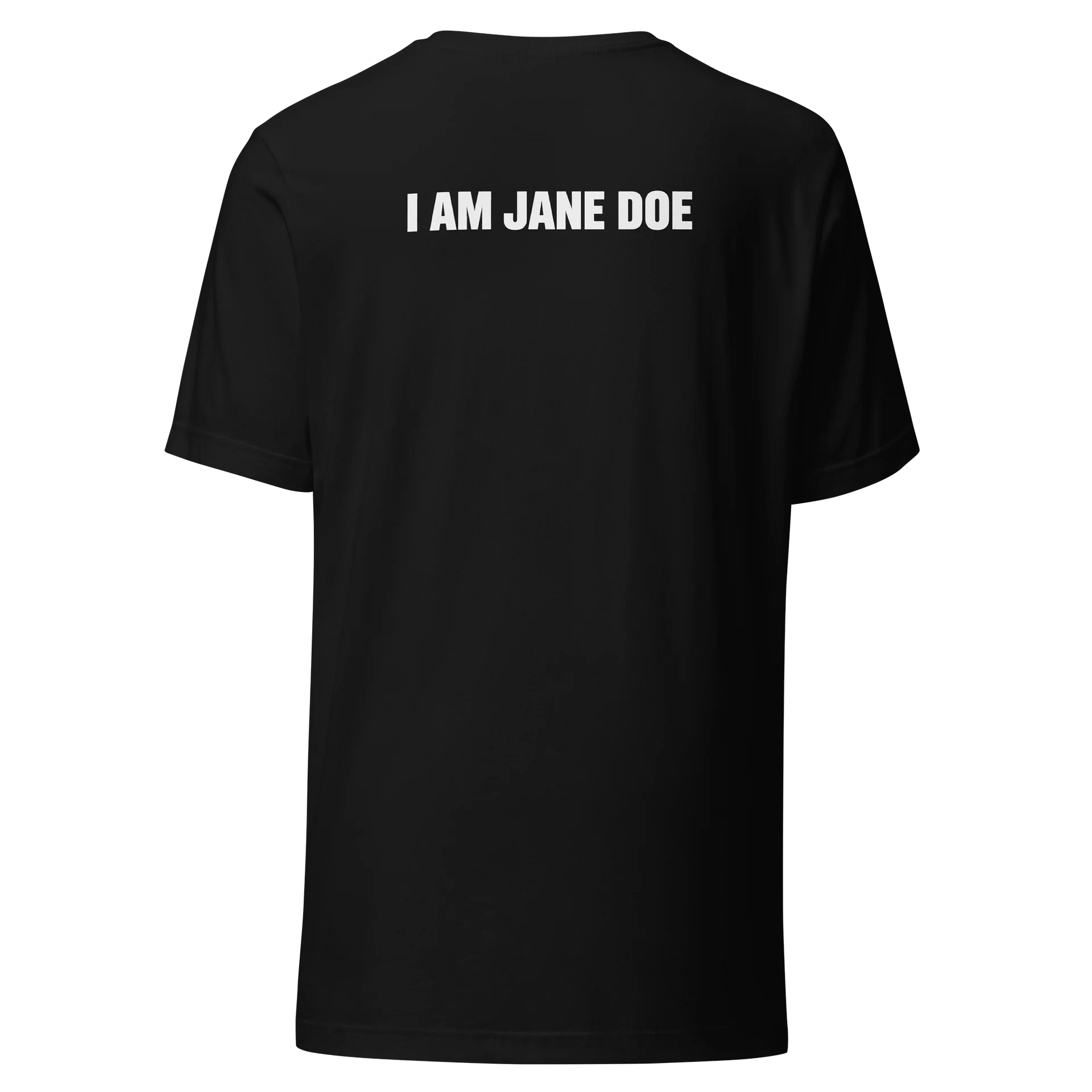 I AM JANE DOE – Black Statement Tee. product image (1)