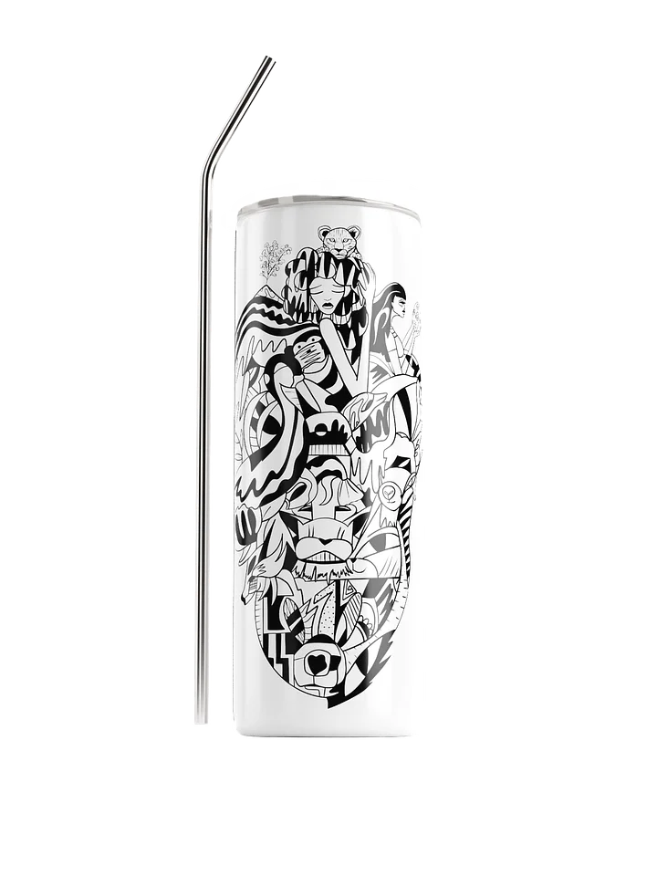 Stainless Steel Tumbler Travel Mug: Goddess Mother in Bloom product image (1)