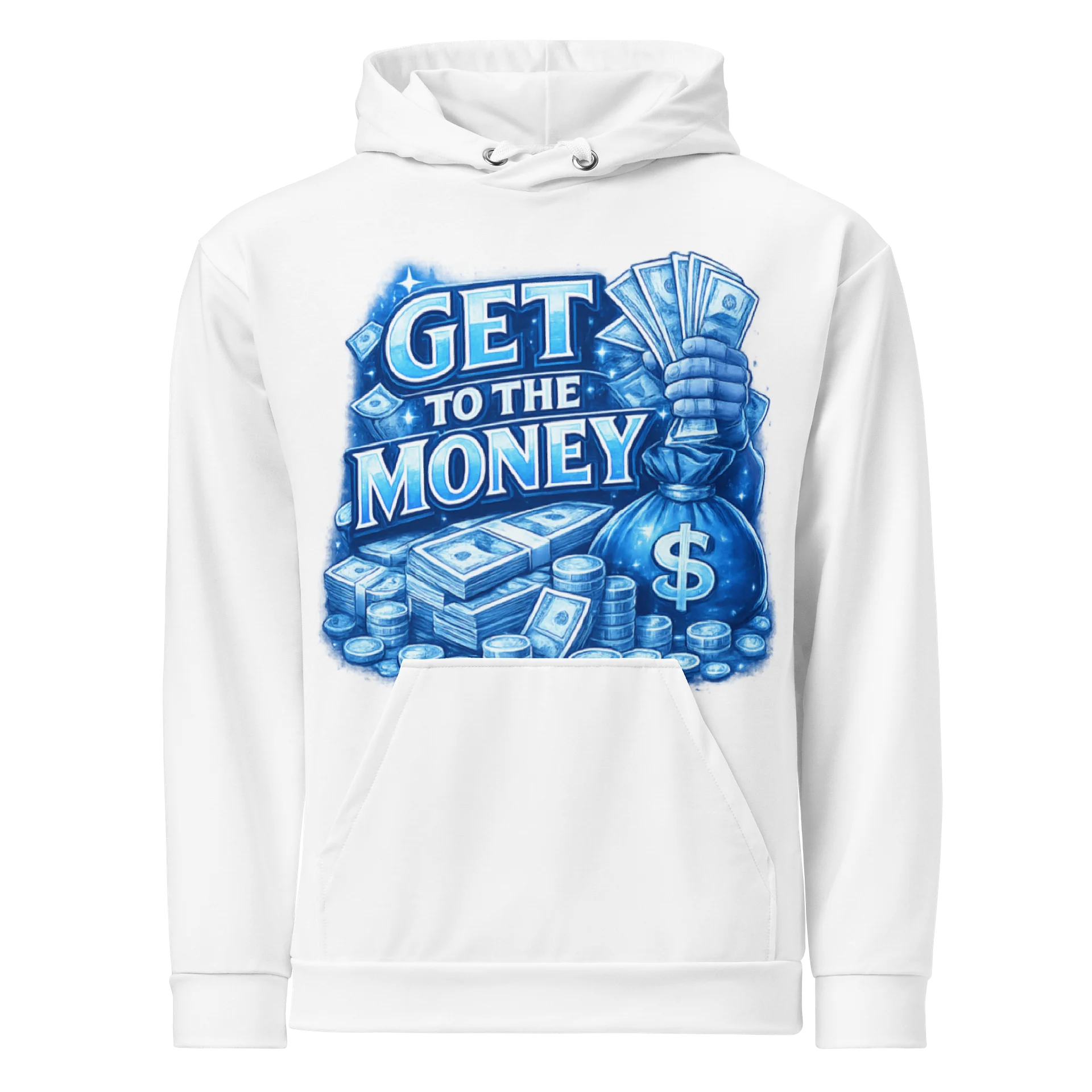 Get To The Money Hoodie – Blue Edition product image (1)