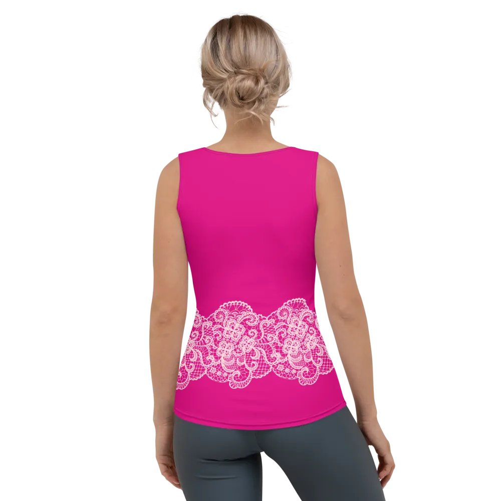 Lace Pink Premium Sportswear Tank Top product image (4)