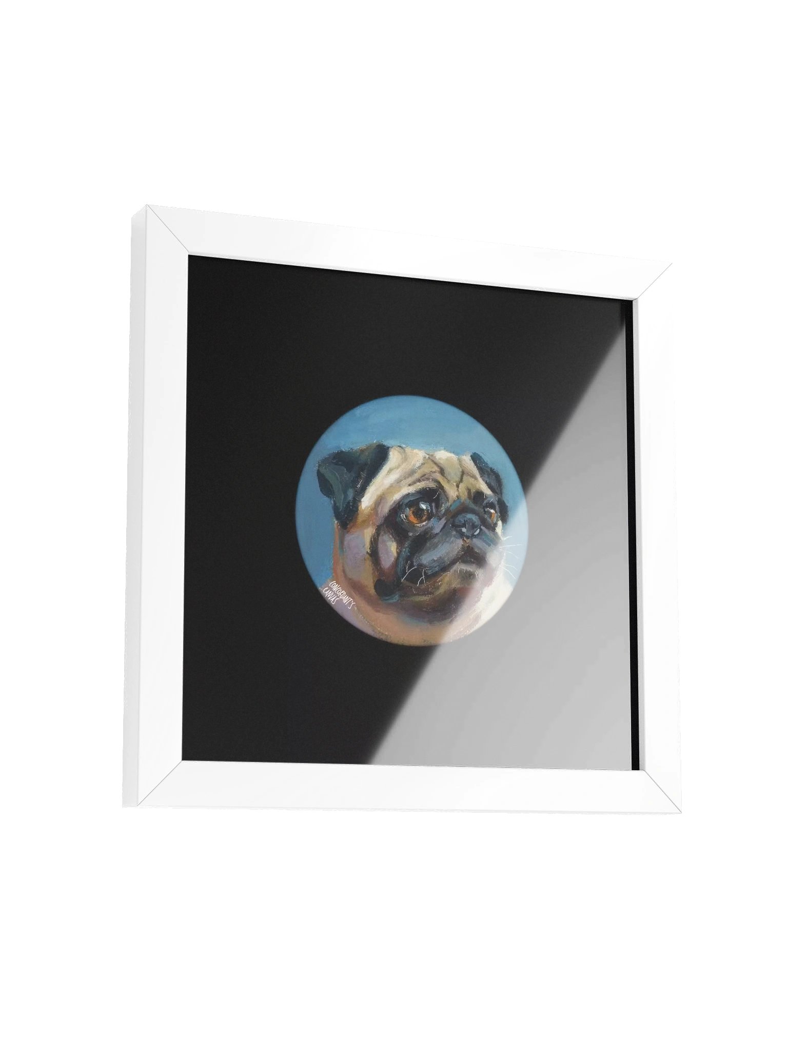 Framed Pug Print - Painted Live 1/19/2026 product image (8)