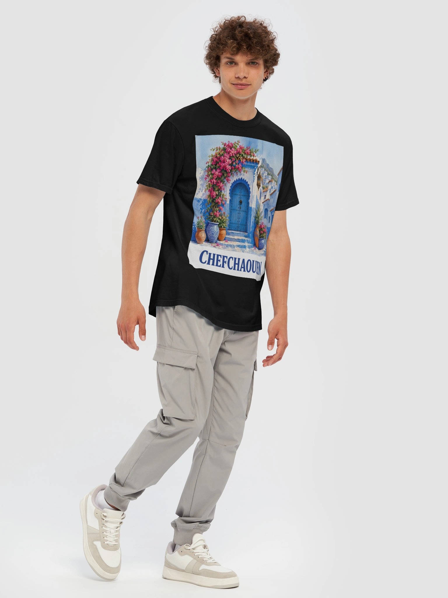 Chefchaouen Blue Door T-Shirt product image (25)