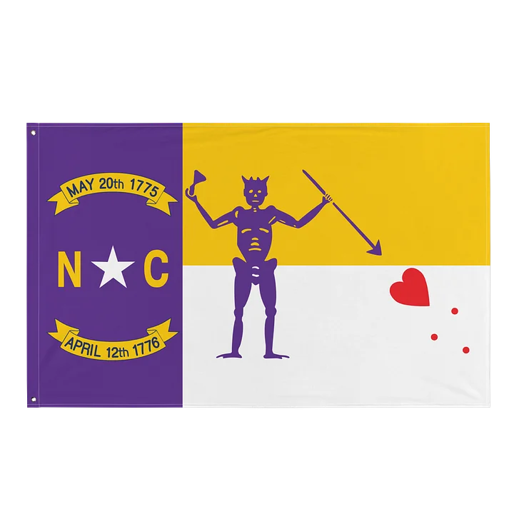 North Carolina Revenge Flag-Purple and Gold Edition product image (1)
