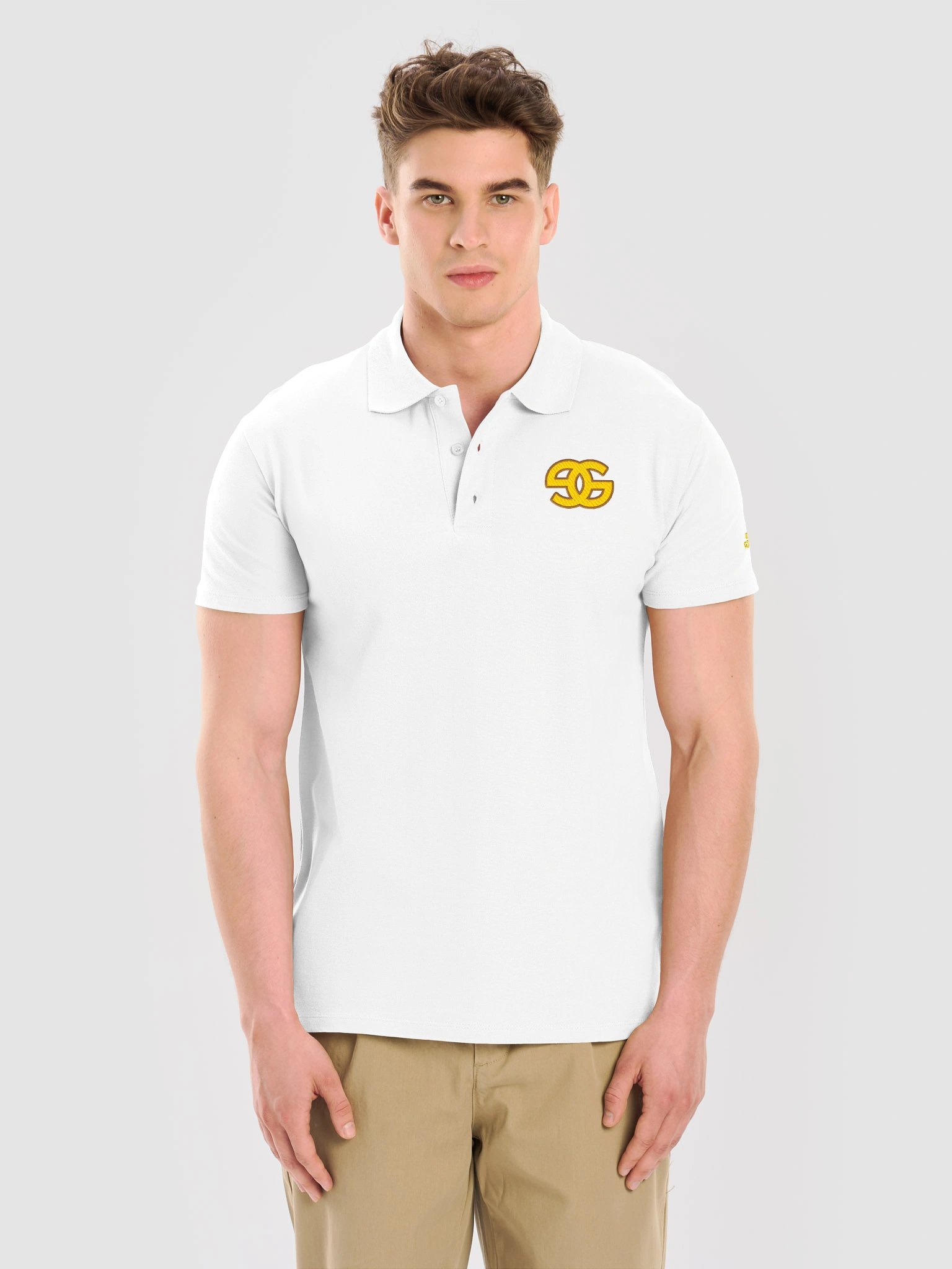 GLDNGDNS Gold Double-G Logo Polo product image (25)