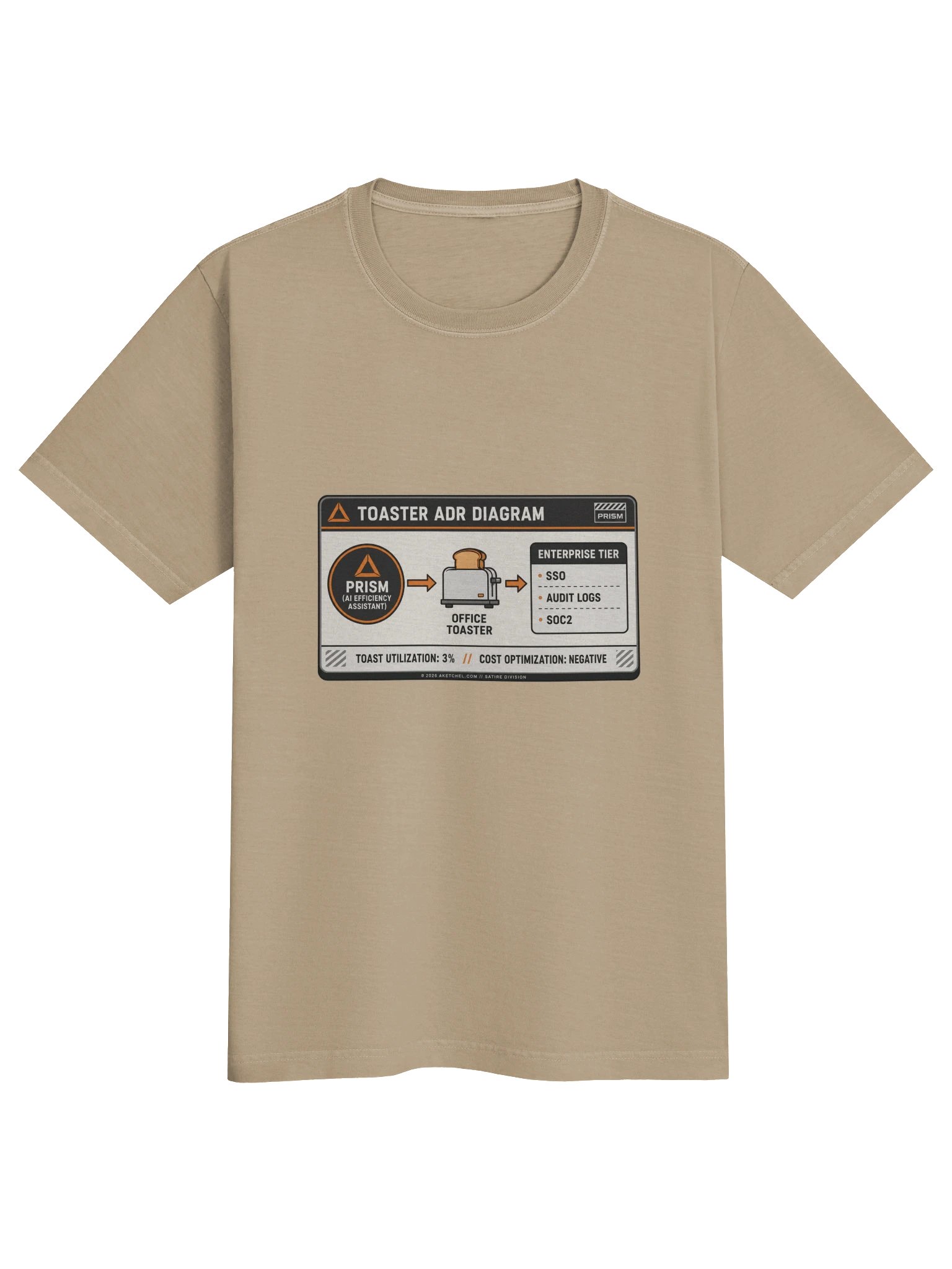The Toaster on Enterprise Tier T-Shirt product image (1)