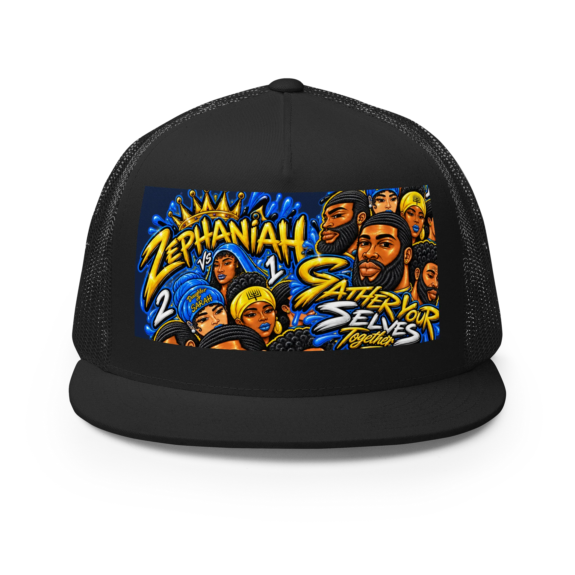 ZEPHANIAH 2 vs 1 Graphic Trucker Cap product image (1)