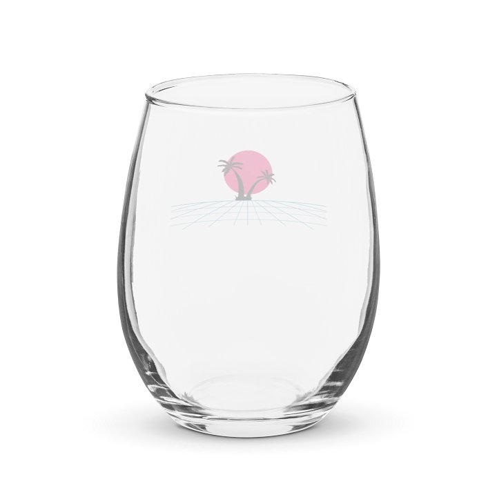 Synthwave Sunset Stemless Wine Glass product image (2)