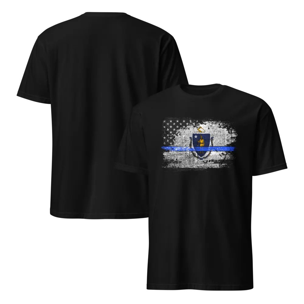 Massachusetts Thin Blue Line Flag product image (6)
