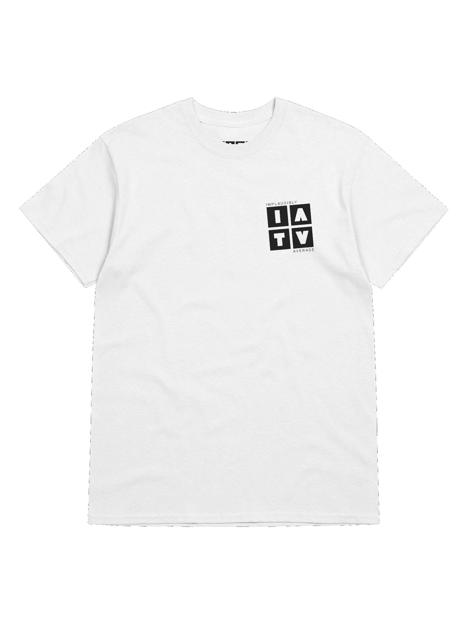 Implausibly Average TV Logo Shirt (2026, Black) product image (3)