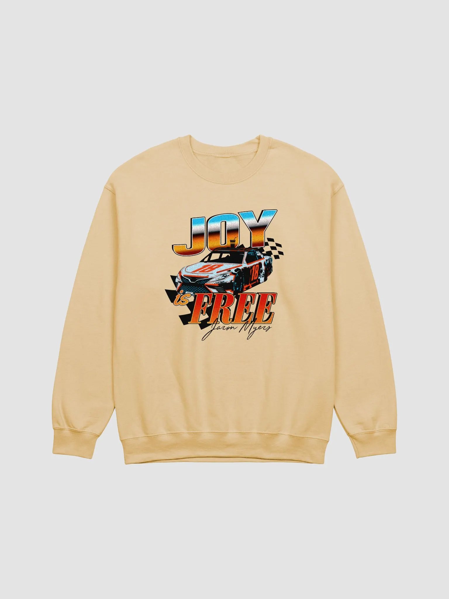 Joy Is Free Racecar - Light Crewneck product image (1)