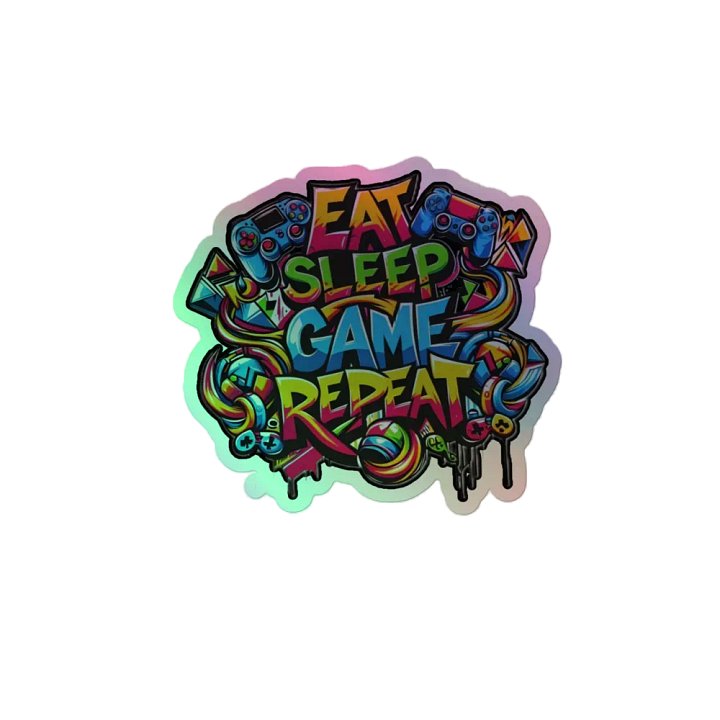 Gamer's Paradise Holographic Sticker Pack product image (2)