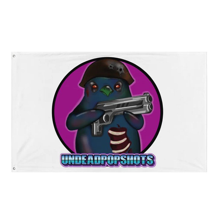 UndeadPopShots Penguin Flag Logo Color Dark Pink product image (1)