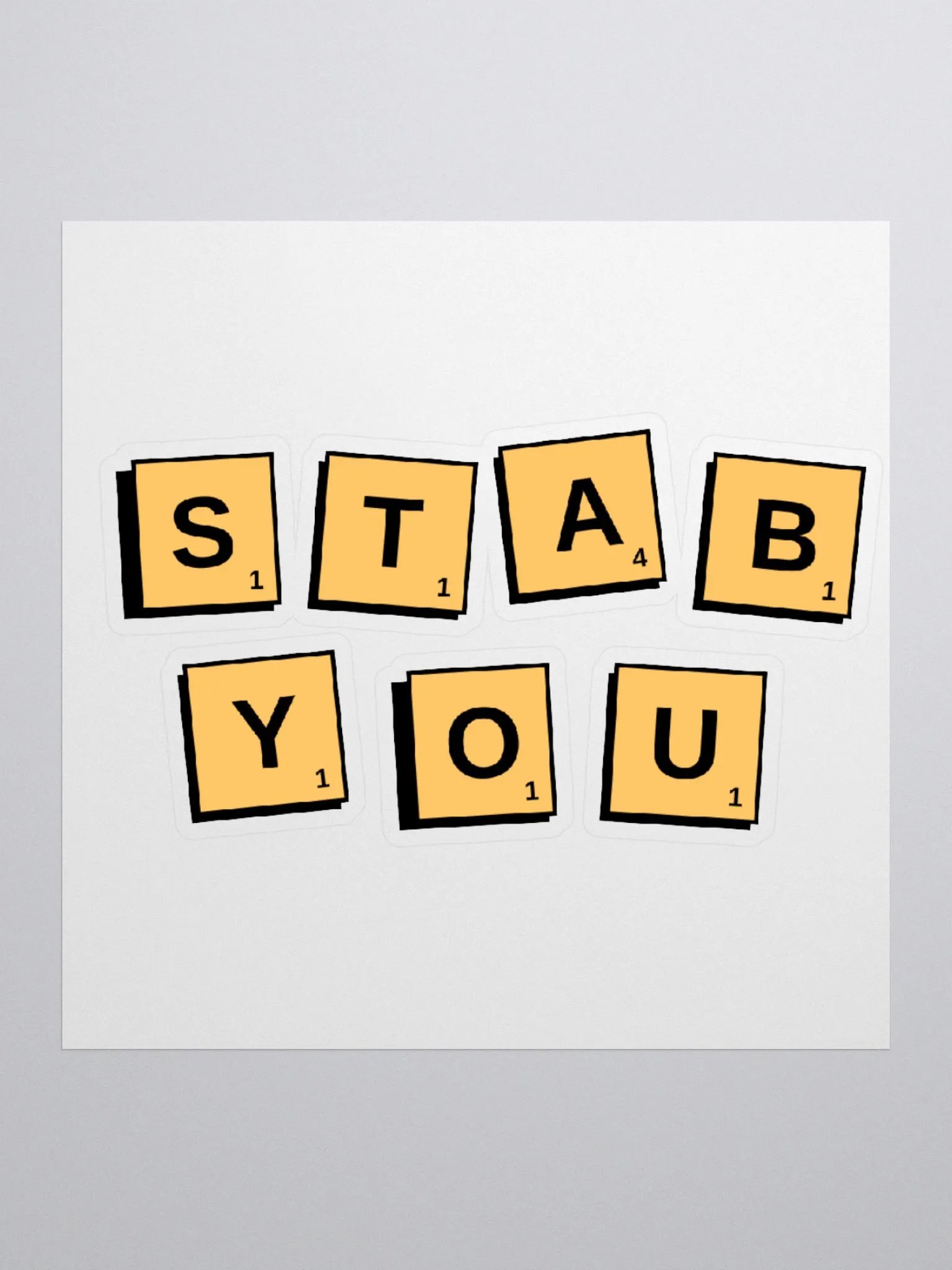 STAB YOU STICKER product image (1)
