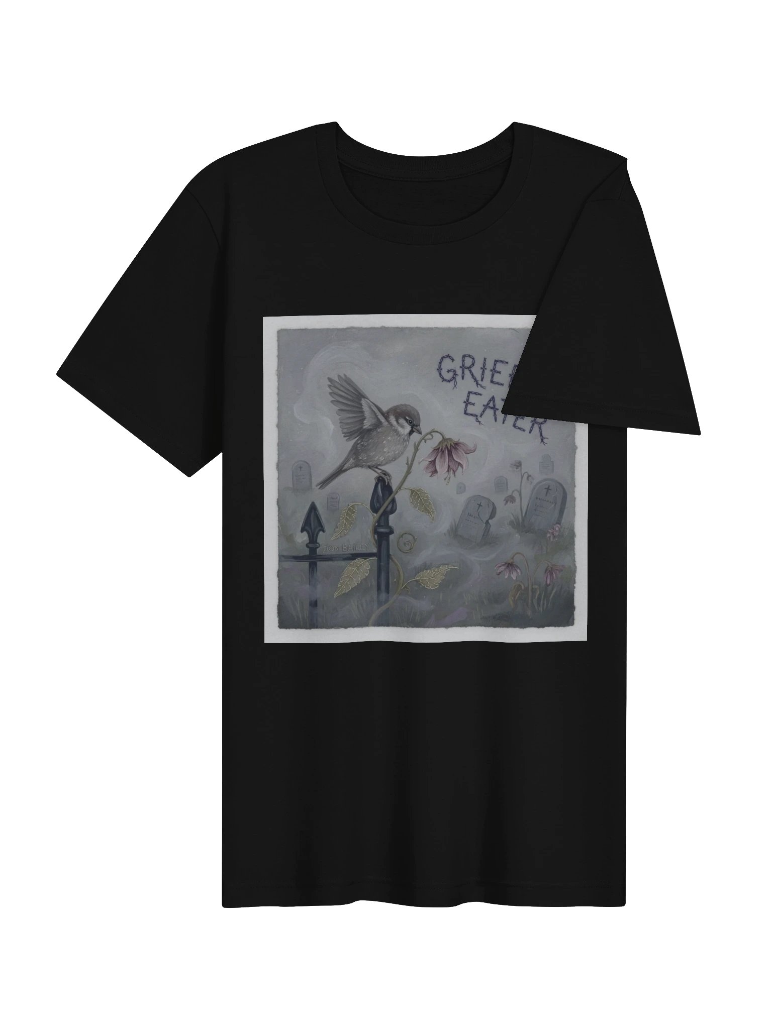 Haunted Bird Tee — Cemetery Sparrow product image (10)
