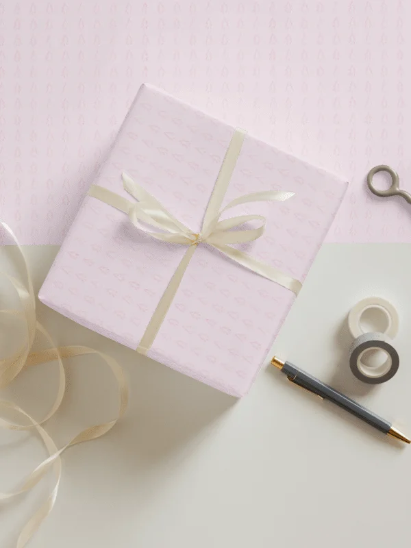 Plush Pink Blue & Yellow Gift Wrap (Set of 3) product image (1)