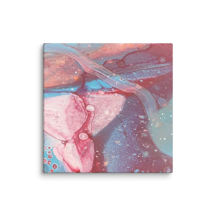 "Pink Space" Abstract Art Pour Canvas Print product image (2)