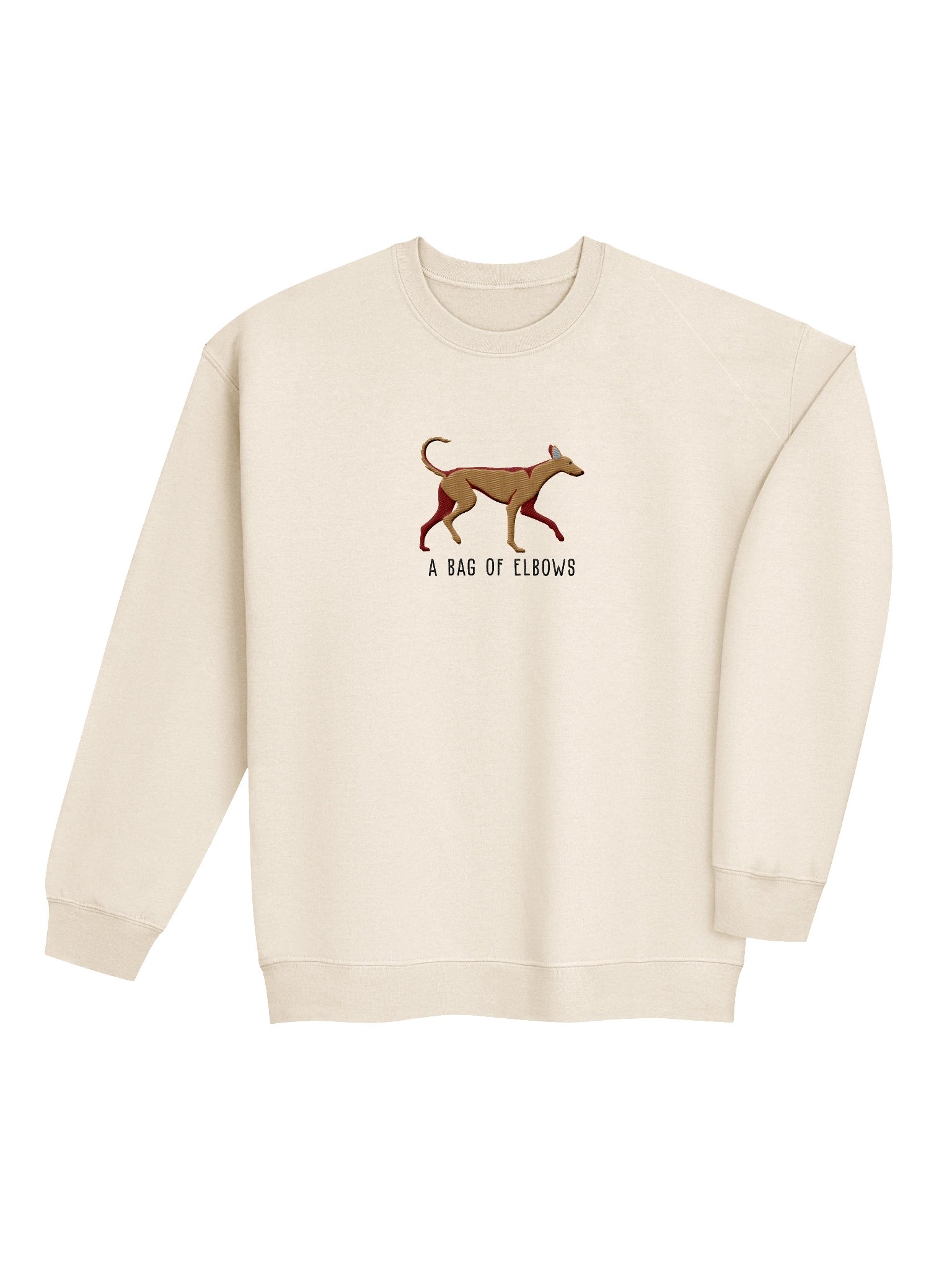 A Bag of Elbows Sweatshirt (Embroidered) of an Ibizan Hound(Tan) product image (7)