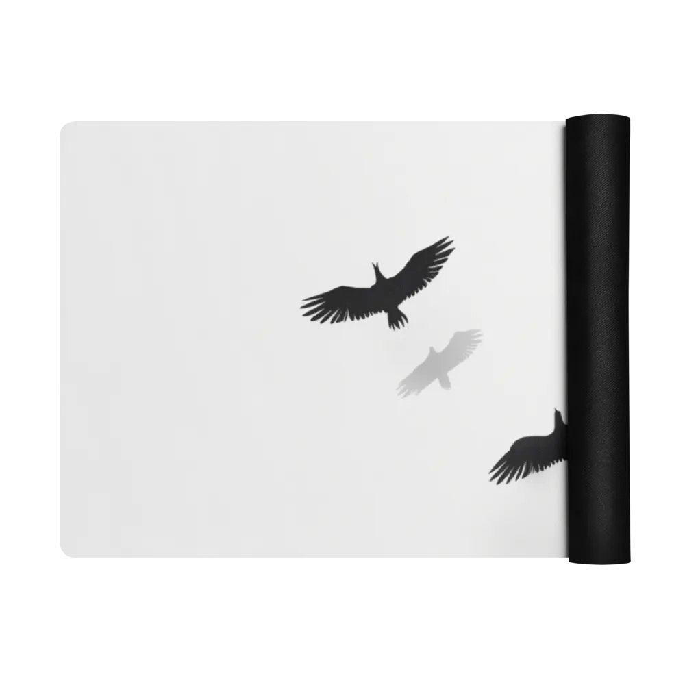 Premium Yoga Featuring Black Birds and Shadows Motif product image (5)