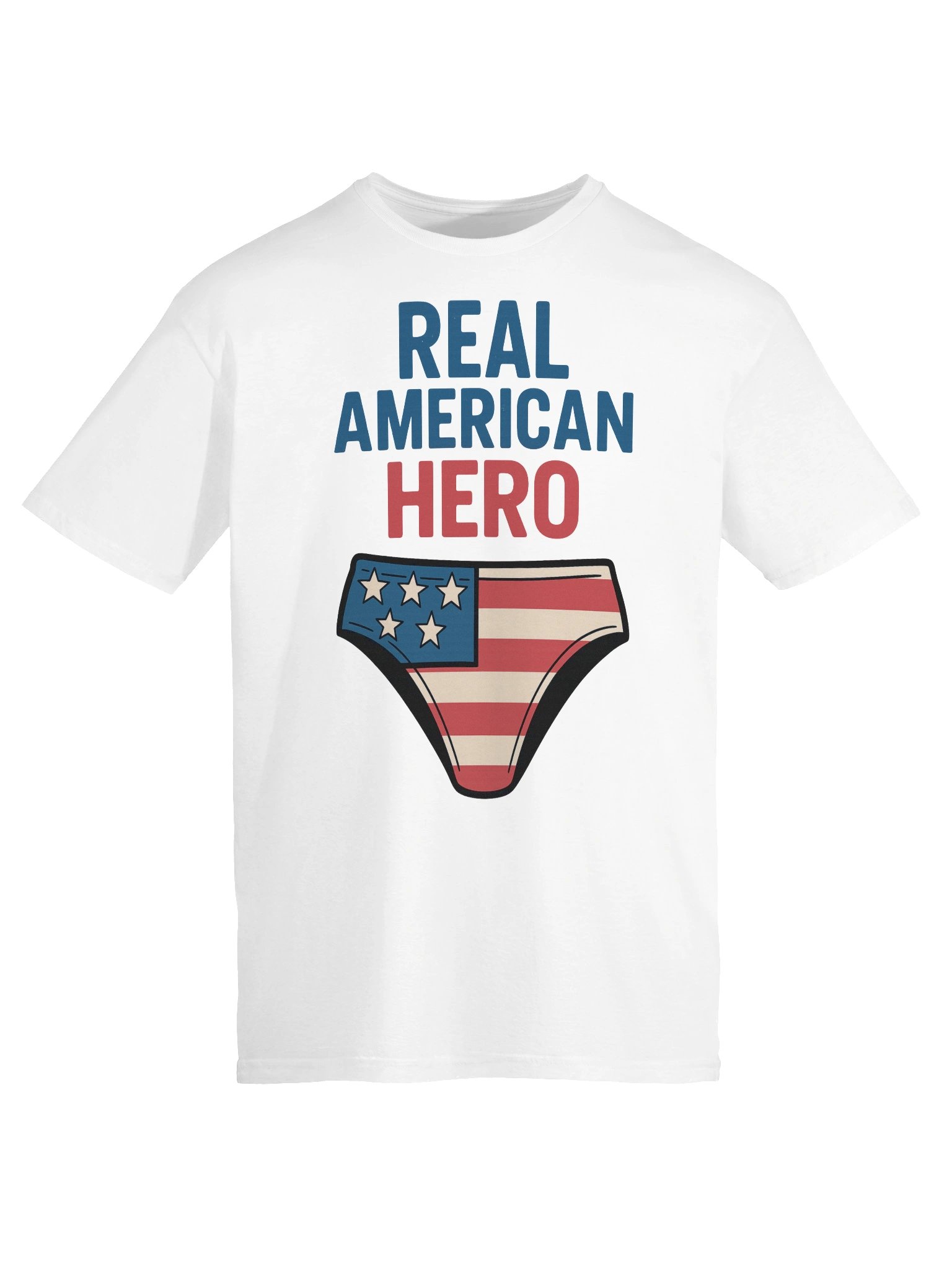 Real American Hero T-Shirt – Funny American Flag Speedo & Aviators Meme Tee product image (108)