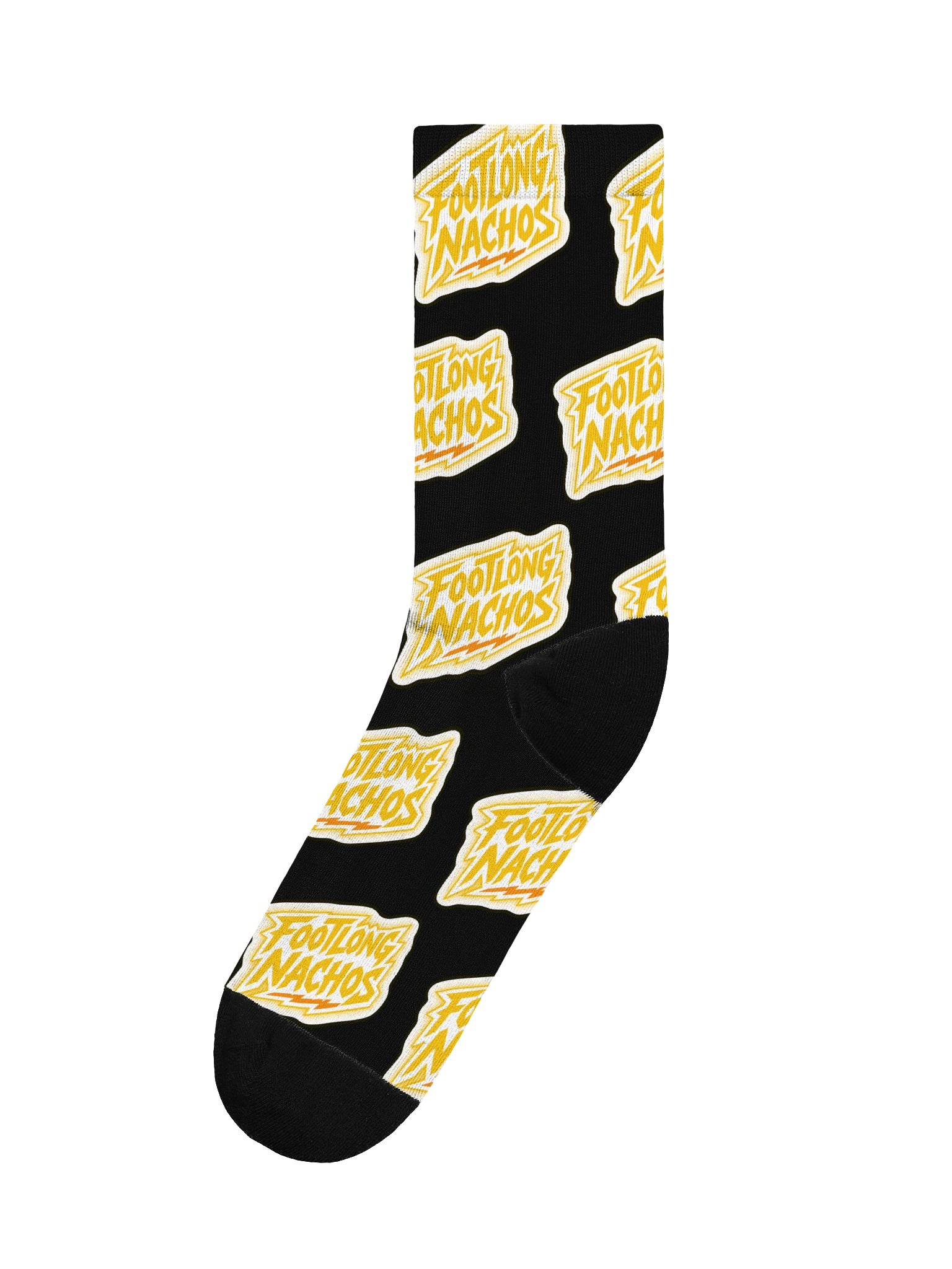 Footlong Nachos Logo Pattern Socks product image (1)