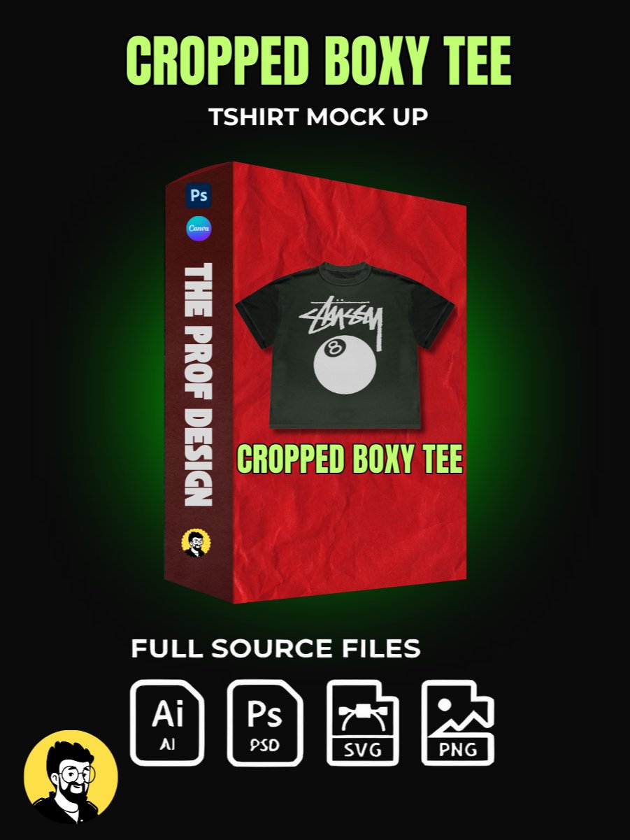 CROPPED BOXY TEE MOCK UP product image (1)
