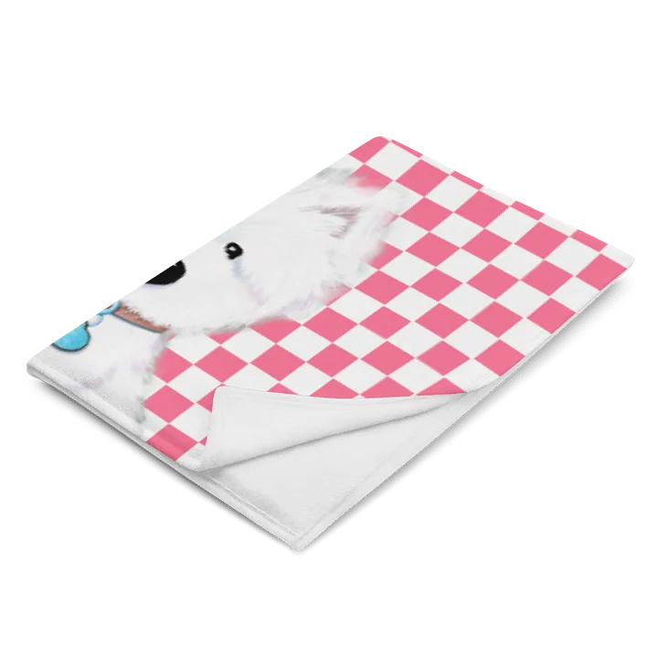 KiniArt Westie Checkered Throw Blanket product image (2)