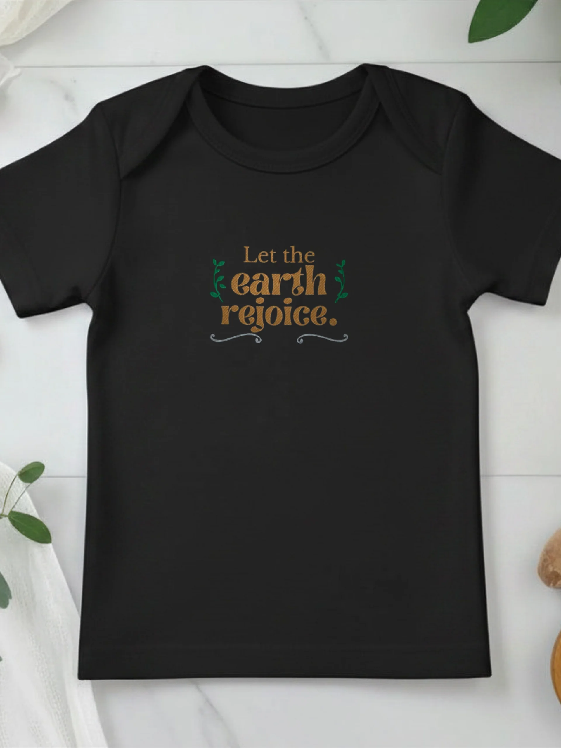 Embroidered Psalm 97:1 Baby T-shirt product image (3)