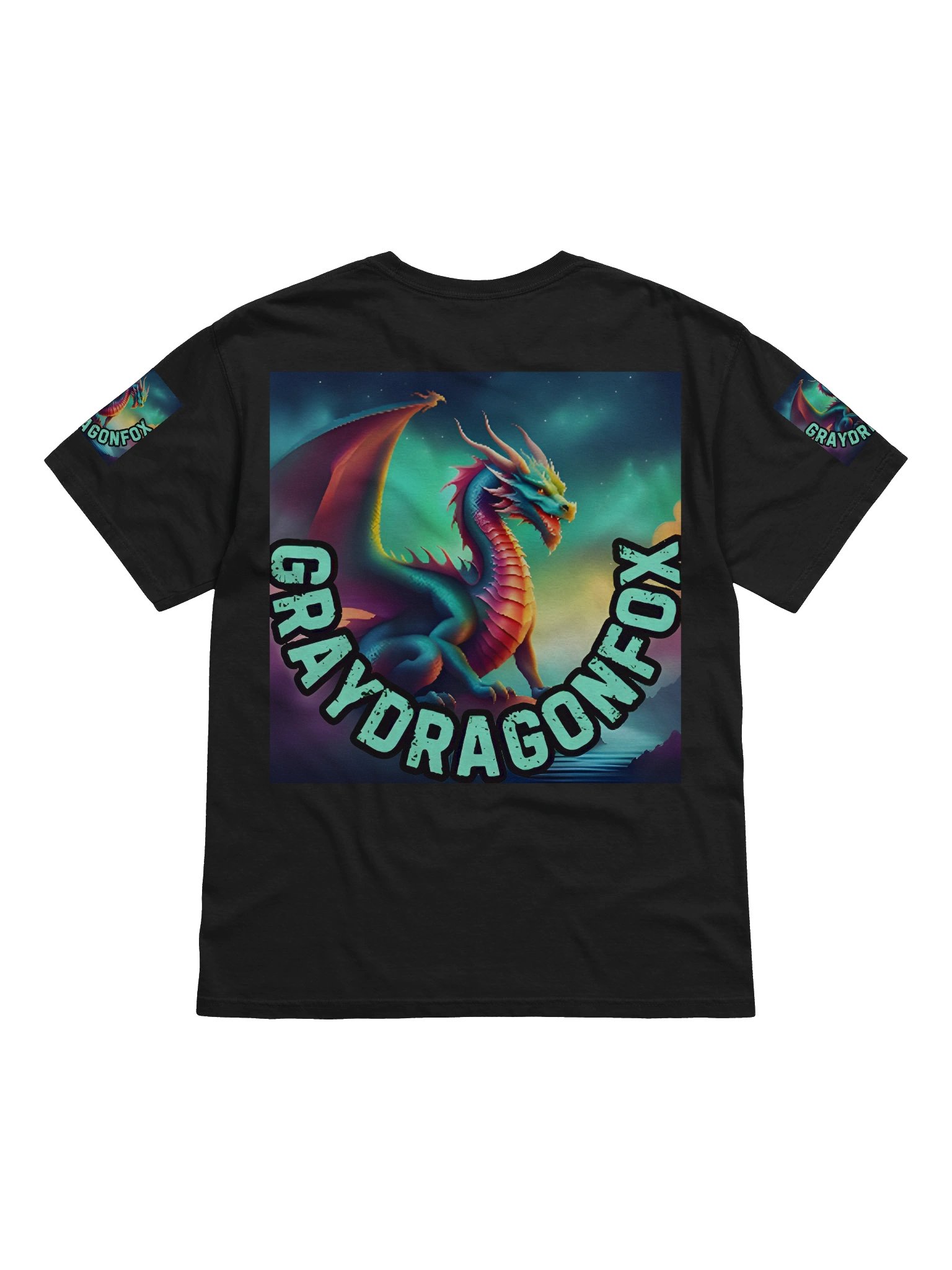 Graydragonfox "Squeeks Original" Decked Out Quad Logo Tee product image (2)