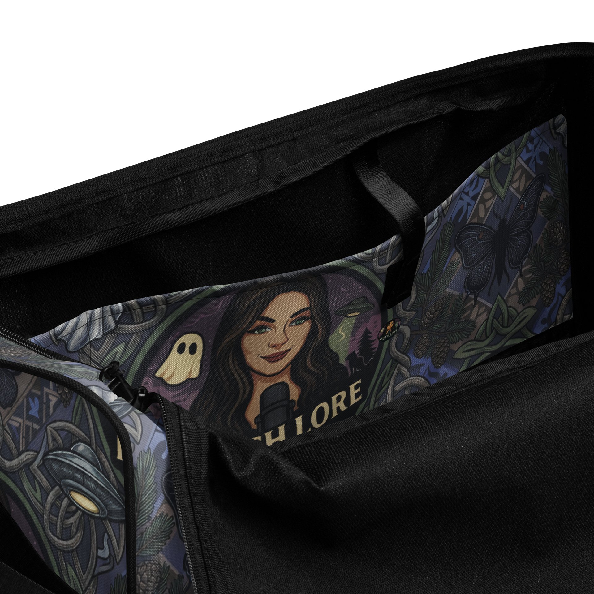 PORCH LORE DEVAN PERIWINKLE MOTH DUFFLE BAG product image (6)