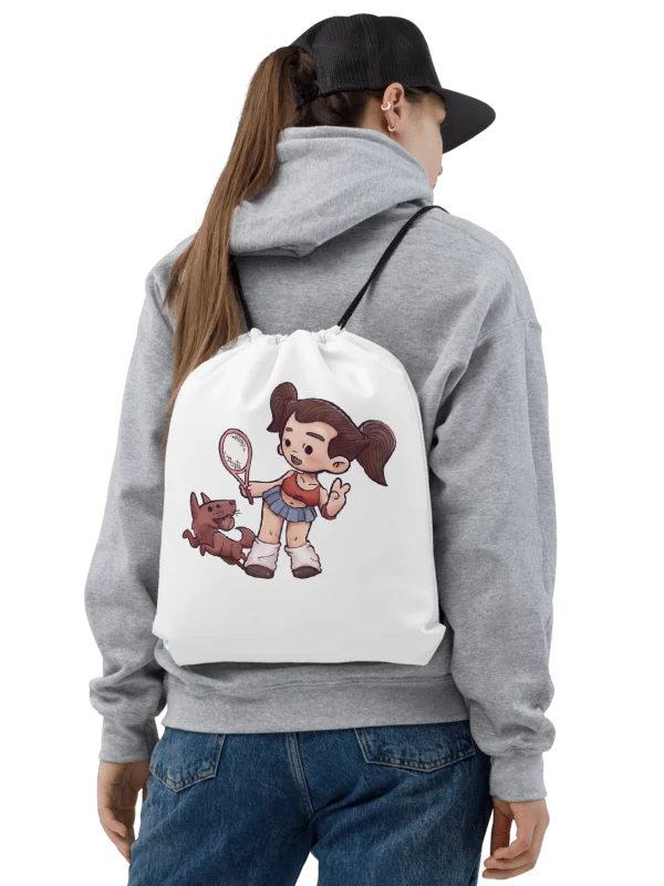 She and Her Pet | Drawstring Bag product image (2)