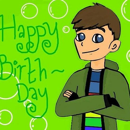 Thanks so much for all the wonderful birthday wishes everyone! Amazing art by @sparkzburst new video Thursday