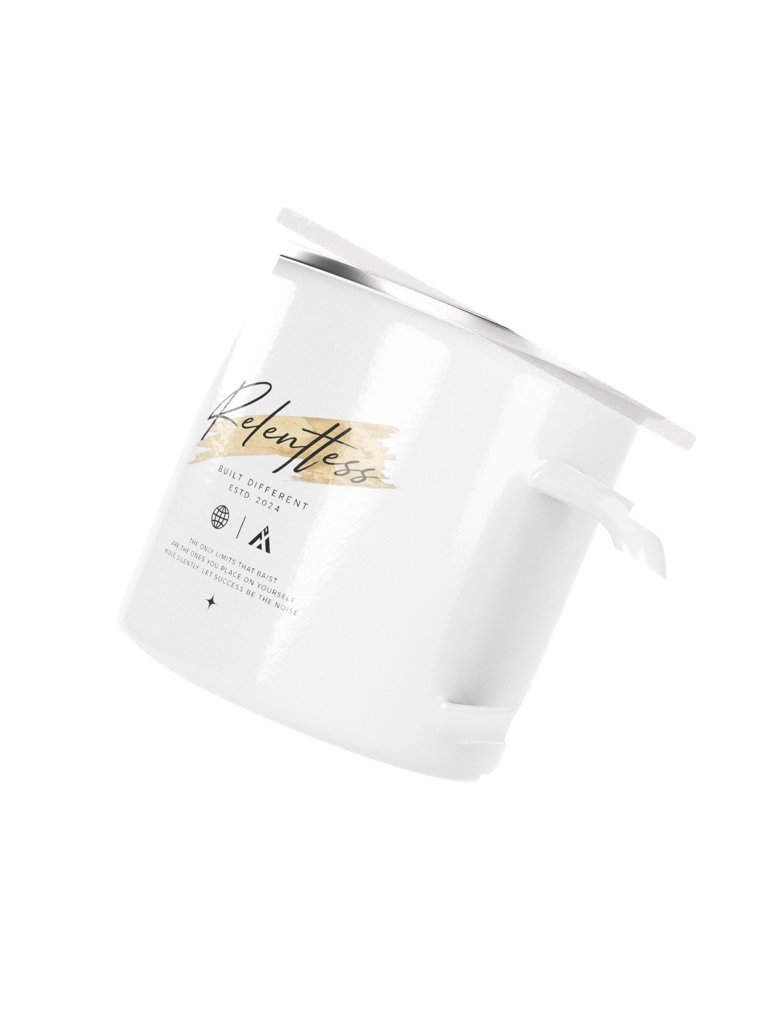Relentless Built Different Enamel Mug product image (3)